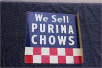 We Sell Purina Chows porcelain sign marked G-63