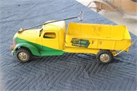 Buddy L sand & gravel dump truck with pull handle