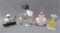 4 Nice perfume bottles as shown