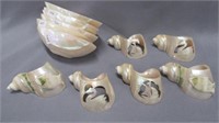 Real colle shell napkin rings and master salts