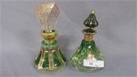 2 Moser perfume bottles