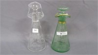 2 Hawkes Vinegar bottles as shown