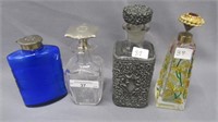 4 Vintage scent bottles