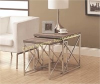 Monarch reclaimed look nesting tables