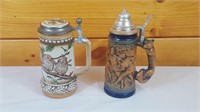 2 German Gerzit Steins