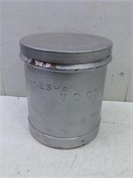 Vtg Metal Dairy Can w/ Lid  Has Been Painted