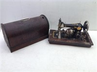Atq Western Electric Portable Sewing Machine w/