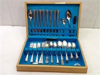 (8) Pc Set Silver Plate by Holmes Edwards Inlaid