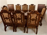 Formal Dining Table with Eight Chairs