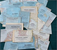 National Geographic Maps of the World Lot of 23