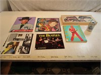 Plusieurs items musicaux Beatles,Boy George