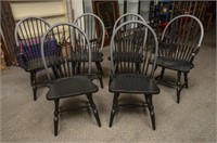 6 Farmhouse/Windsor Style Dining Room Chairs