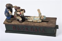 Cast Iron Bank - "Baseball Bank"