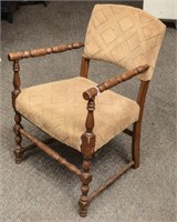 Vintage Upholstered Arm Chair with