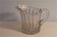 Pattern Glass Milk Pitcher Circa 1890's 8"H 6"D