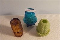 3 Fairy Lamps - Daisy and Button Blue Kettle Form