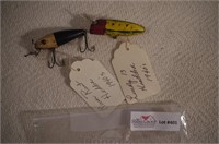 2 Heddon Fishing Lures River Runt, Luck 13