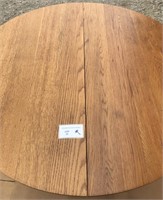 Round Oak Pedestal Table