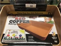 Red Copper Baking Pan