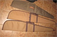 3 Various Branded Brown Town Rifle Soft Cases