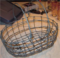 Vintage Farmer's Wire Egg Basket
