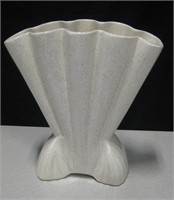 Vintage Gladiola Sand Tone Fan Form Vase 12"