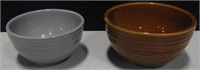 VNTG Brown & Grey McCoy Ceramic Bowls