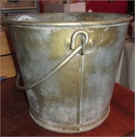 Vintage Industrial Reeves Co Metal Pail Bucket