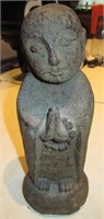 8"H Japanese Jizo Bodhisattva & Bead Stone Figure