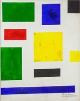 THEO VAN DOESBURG Dutch 1882-1931 Oil on Canvas