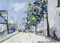 MAURICE UTRILLO French 1883-1955 Gouache on Paper