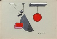 EL LISSITZKY Russian 1890-1941 Gouache on Paper