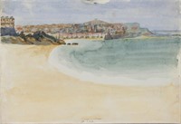 WINIFRED NICHOLSON UK 1893-1981 Watercolor St Ives