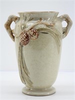 Pine Cone Design Stoneware Pottery Vase