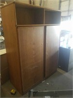Large Heavy Two Door Cabinet with Inside Shelves