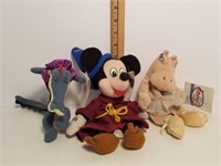 Three Disney Plush Toys