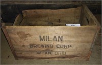 Milan Brewing Co. Wood Crate