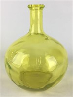 Vintage Iridescent Yellow Demijohn Bottle