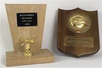 Vintage Trophy Award Plaques (2)