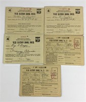 WWII War Ration Booklets (5)