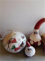 Christmas: hand painted gourds, very cute