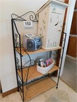 Cute 3 shelf stand, 42"H x 21.5"W x 10"D