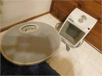 Oval bath scale - small electric heater