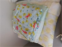 Vintage baby blankets, including homemade, soft