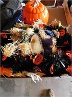 Ceramic pumpkin - pumpkin garland - scarecrows