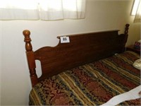 King size bed: head board - mattress, springs &