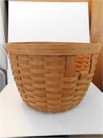 Longaberger corn basket, 16 1/2" diameter by 12",