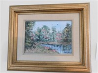 Oil painting by Varner, nicely framed and subject