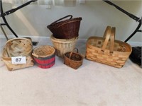 Large variety of woven baskets