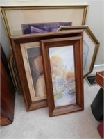 Framed and matted pictures